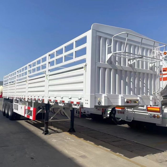 3 axles fence trailer 60 ton for sale with manufacturer price
