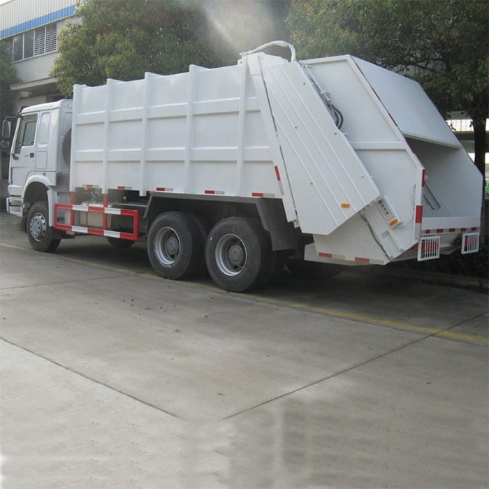 China HOWO compressed garbage truck manufacturer