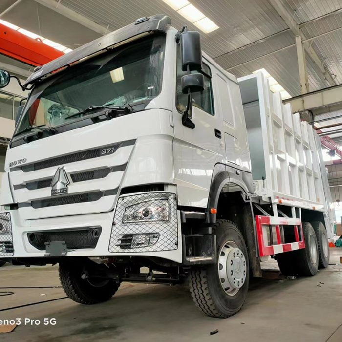 China HOWO compressed garbage truck manufacturer